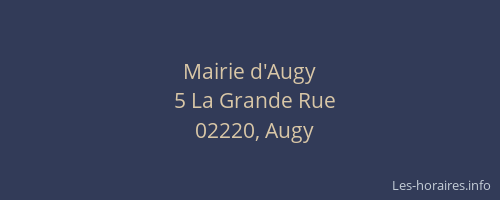 Mairie d'Augy