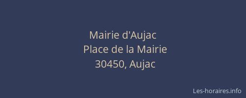 Mairie d'Aujac