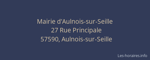 Mairie d'Aulnois-sur-Seille
