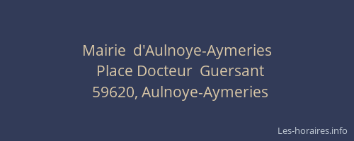 Mairie  d'Aulnoye-Aymeries