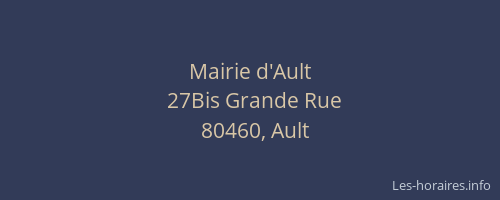 Mairie d'Ault
