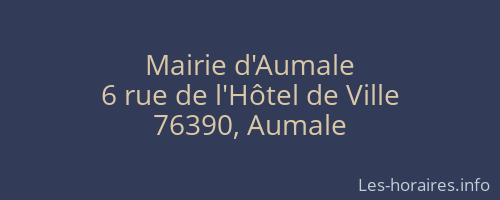 Mairie d'Aumale