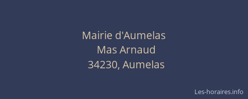 Mairie d'Aumelas