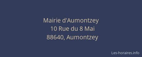 Mairie d'Aumontzey