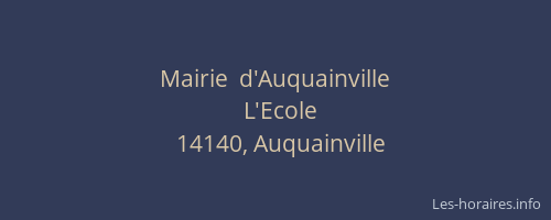 Mairie  d'Auquainville