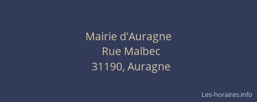 Mairie d'Auragne