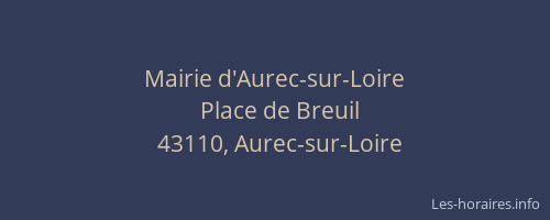 Mairie d'Aurec-sur-Loire