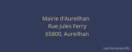 Mairie d'Aureilhan