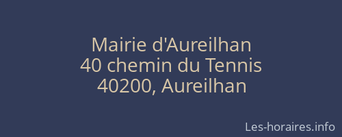 Mairie d'Aureilhan