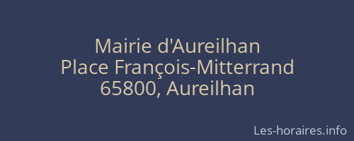 Mairie d'Aureilhan