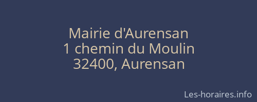 Mairie d'Aurensan