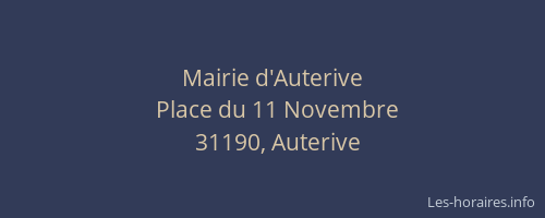 Mairie d'Auterive