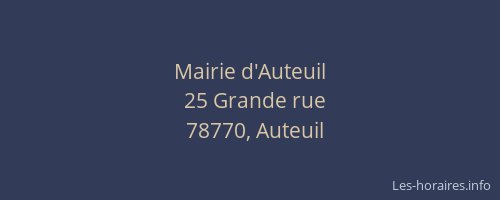 Mairie d'Auteuil