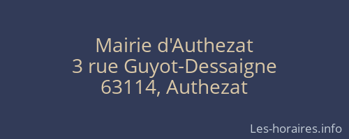 Mairie d'Authezat