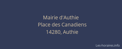 Mairie d'Authie