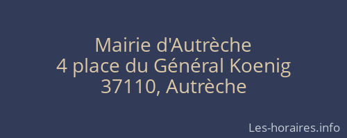 Mairie d'Autrèche