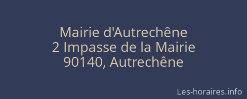 Mairie d'Autrechêne