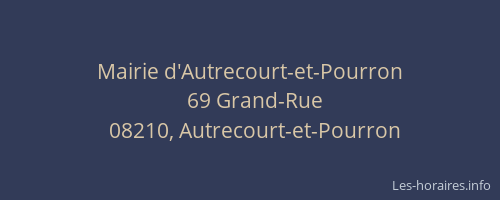 Mairie d'Autrecourt-et-Pourron