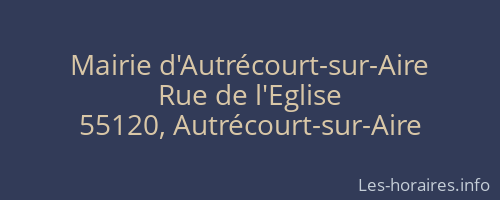 Mairie d'Autrécourt-sur-Aire