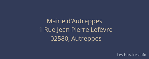 Mairie d'Autreppes
