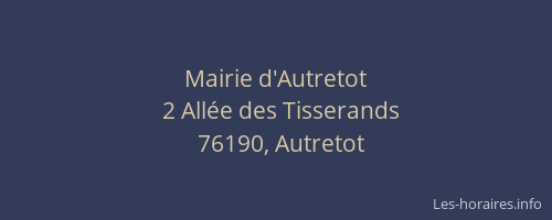 Mairie d'Autretot