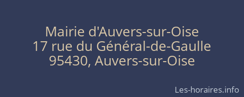 Mairie d'Auvers-sur-Oise