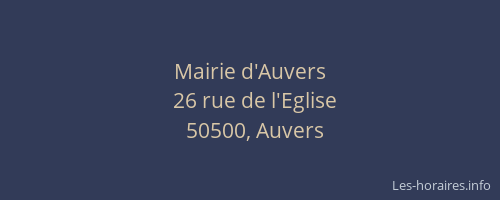 Mairie d'Auvers