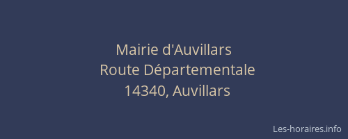Mairie d'Auvillars