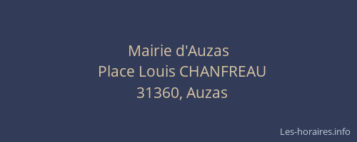 Mairie d'Auzas