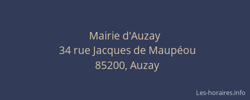 Mairie d'Auzay