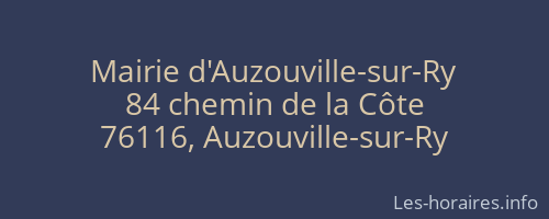 Mairie d'Auzouville-sur-Ry