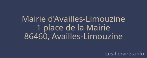 Mairie d'Availles-Limouzine