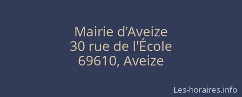 Mairie d'Aveize