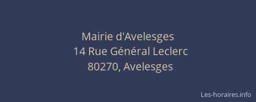 Mairie d'Avelesges