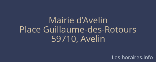 Mairie d'Avelin