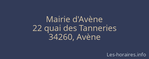 Mairie d'Avène
