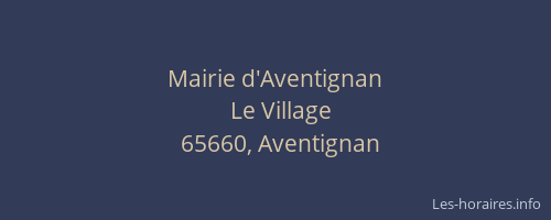 Mairie d'Aventignan