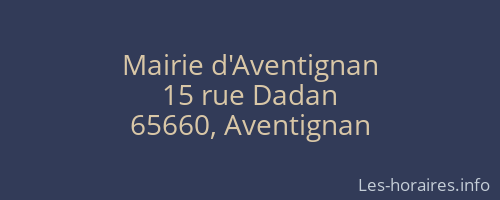 Mairie d'Aventignan