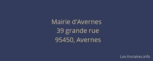 Mairie d'Avernes