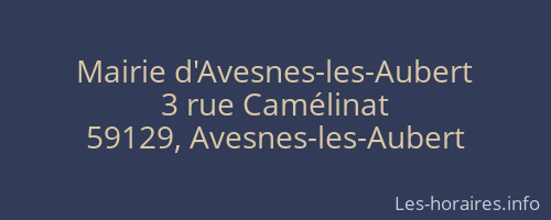 Mairie d'Avesnes-les-Aubert