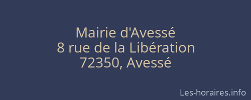 Mairie d'Avessé