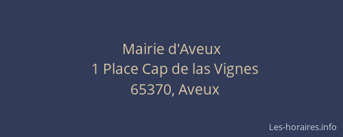 Mairie d'Aveux