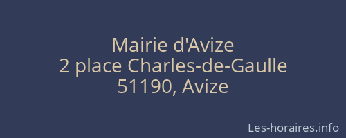 Mairie d'Avize