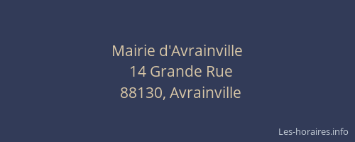 Mairie d'Avrainville