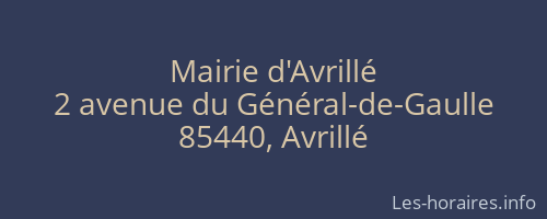 Mairie d'Avrillé