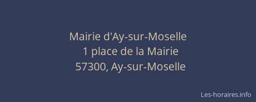 Mairie d'Ay-sur-Moselle
