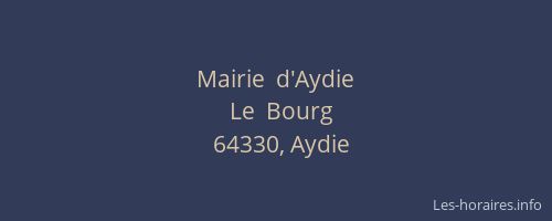 Mairie  d'Aydie