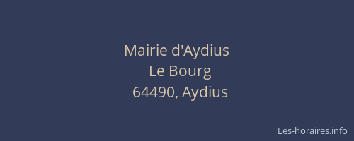 Mairie d'Aydius