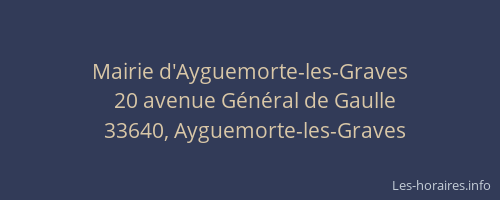 Mairie d'Ayguemorte-les-Graves