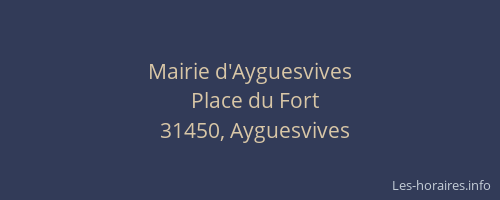 Mairie d'Ayguesvives